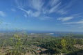 Panoramic view from highest mountain - El Torre in Menorca