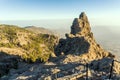 View from the highest peak of Gran Canaria called Pico de las nieves, Spain Royalty Free Stock Photo