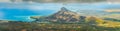 View from the highest peak of Mauritius. Panorama Royalty Free Stock Photo