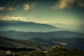 View from the highest peak of Vitosha - Cherni Vrah to Rila Mountain Royalty Free Stock Photo
