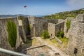 A view from the highest ramparts of the old fortress in Stari Bar, Montenegro