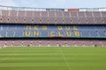 View from the highest Seats of the F.C. Barcelona Soccer Stadium, Camp Nou, Spain