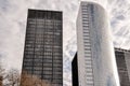 View of the highrises in Manhattan from Battery Park