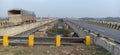 View of highway darbhanga to phulprash at one bridge in jhanjharpur madhubani bihar india