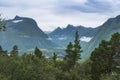 The view from hiking Rampestreken and Nesaksla in Andalsnes Royalty Free Stock Photo