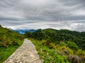View of Hiking Trail to Monte San Primo Royalty Free Stock Photo