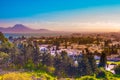 View from hill Byrsa with ancient remains of Carthage and landscape. Royalty Free Stock Photo