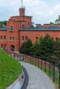 View of the hill called Kosciusko Mound in Krakow in Poland