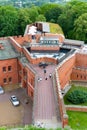 View of the hill called Kosciusko Mound in Krakow in Poland