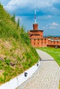 View of the hill called Kosciusko Mound in Krakow in Poland