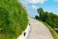 View of the hill called Kosciusko Mound in Krakow in Poland