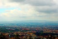 View from the hill of Casertavecchia at human settlements