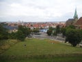 The view from a hill in Erfurt to the city.