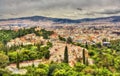 View of the Hill of the Nymphs in Athens