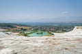 View from the hill on Pamukkale Royalty Free Stock Photo