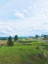 View from the hill of Samosir Island Royalty Free Stock Photo