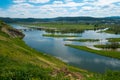 View from the hill to the river.