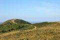 Somerset landscape with sea and land Royalty Free Stock Photo