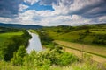 View from the hill into the valley with the Berounka river