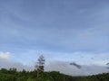 view of hills covered by clouds in the morning - East Kalimantan