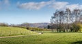 View of hills in Garstang, Lancashire, UK