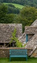 View of the hills surrounding the picturesque English village of Snowshill in the Cotswolds, Gloucestershire in England. UK. Royalty Free Stock Photo