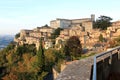 View at hilltop town Todi, Umbria, Italy Royalty Free Stock Photo