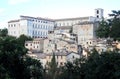 View at hilltop town Todi in Umbria, Italy Royalty Free Stock Photo