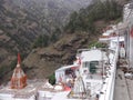 View of the hilly terrain enroute to a famous Indian hindu shrine