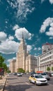 View of the Hilton Moscow Leningradskaya from the Garden Ring, 1