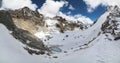 View of Himalayan mountains from Cho La Pass, 5,420 metres, Nepal. Royalty Free Stock Photo