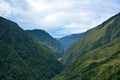 View of the Himalayan Mountains on the way from Ghunsa to Amjilosa. Kangchenjunga, Nepal Royalty Free Stock Photo