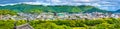 View of Himeji city from the castle - Japan Royalty Free Stock Photo