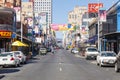 View of Hindley Street in Adelaide, South Royalty Free Stock Photo