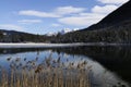 View of the Hintersee in winter.