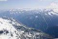 View from the Hintertux Glacier at the Austrian Al Royalty Free Stock Photo