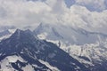 View from the Hintertux Glacier, Tyrol, Austria Royalty Free Stock Photo