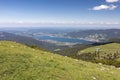View from Hirschberg peak in Bavaria, Germany Royalty Free Stock Photo