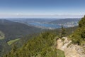 View from Hirschberg peak in Bavaria, Germany Royalty Free Stock Photo