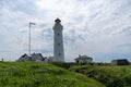 View of the Hirtshals lighthouse in northern Denmark