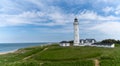 View of the Hirtshals lighthouse in northern Denmark