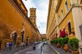 Historic Rome street view Borgo rione Italy