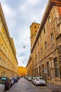 Historic Rome street view Borgo rione Italy