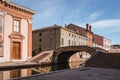 Ponte degli sbirri in Comacchio, Italy Royalty Free Stock Photo