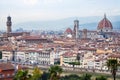View of historic center Florence city Royalty Free Stock Photo