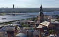 View of Historic Center of Riga Royalty Free Stock Photo