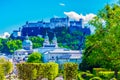 Historic Centre of the City of Salzburg Fortress Hohensalzburg Austria Royalty Free Stock Photo