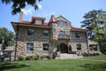 View of a historic home with unique architecture in Southmoreland Park, Kansas City, Missouri, USA Royalty Free Stock Photo