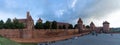 View of the historic Malbork Castle in northern Poland Royalty Free Stock Photo