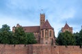 View of the historic Malbork Castle in northern Poland Royalty Free Stock Photo